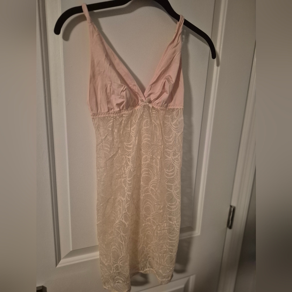 Cosabella Lace Chemise - Soft Pink and Cream